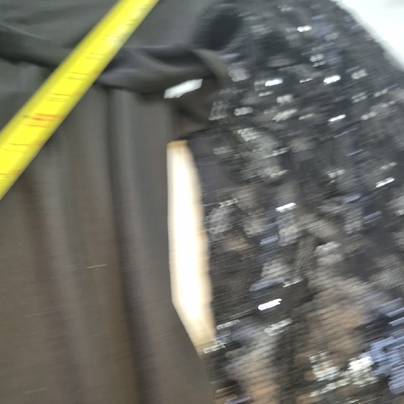 VENUS Black Sequin Lace Long Sleeve Blouse. Women Plus 2x - Picture 11 of 12